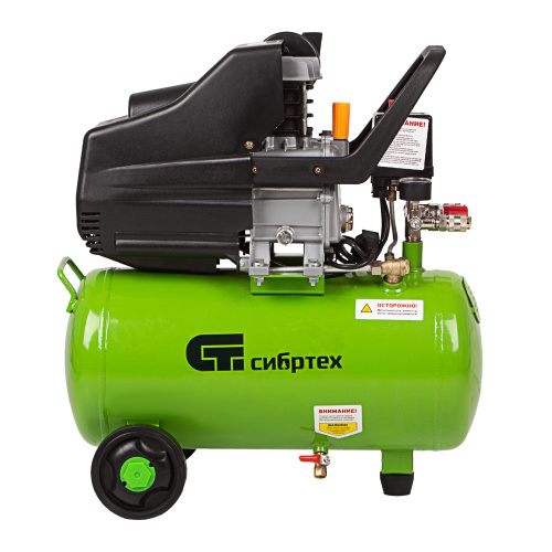 Компрессор воздушный КК-1500/24, 1.5 кВт, 198 л/мин, 24 л, прямой привод, масляный Сибртех по ценам производителя в Воронеже с доставкой по всей России