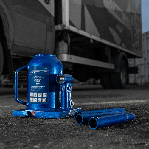 Домкрат гидравлический бутылочный телескопический, 8 т, H подъема 170-430 мм Stels по ценам производителя в Воронеже с доставкой по всей России