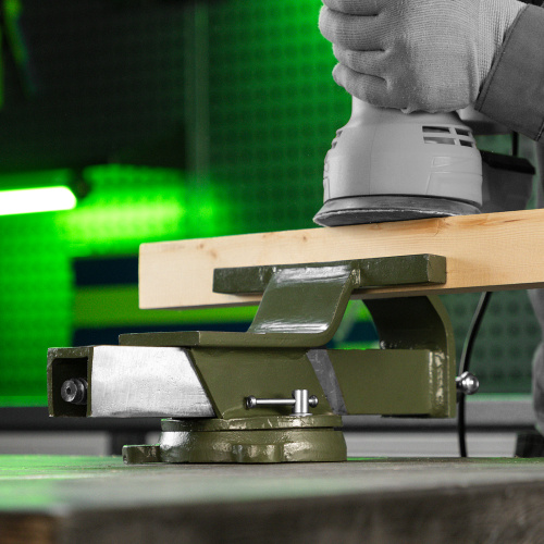 Тиски слесарные, 200 мм, стальные, поворотные Сибртех по ценам производителя в Воронеже с доставкой по всей России