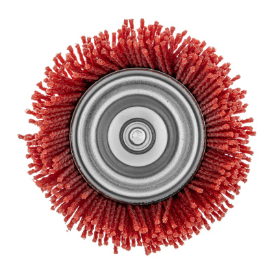 Щетка для дрели, 75 мм, Чашка, со шпилькой, нейлоновая щетина Denzel по ценам производителя в Воронеже с доставкой по всей России