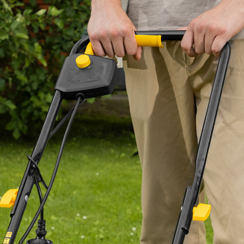 Газонокосилка электрическая GM-1100, 1100 Вт, шир. 32 см, 3 уров., травосб. 30 л Denzel по ценам производителя в Воронеже с доставкой по всей России