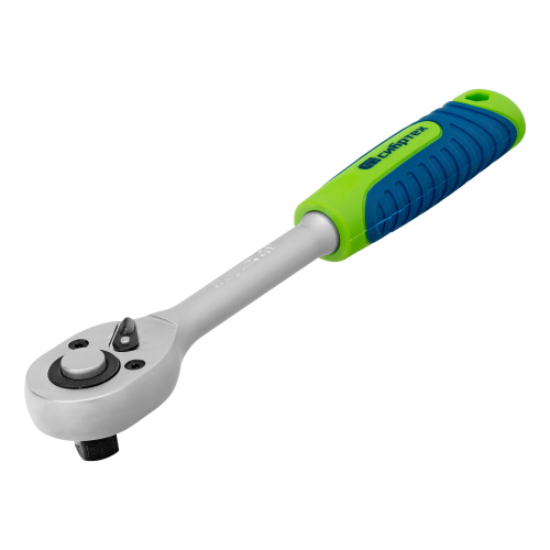 Ключ-трещотка 1/2", 45 зубьев, с быстрым сбросом, матовый хром Сибртех по ценам производителя в Воронеже с доставкой по всей России