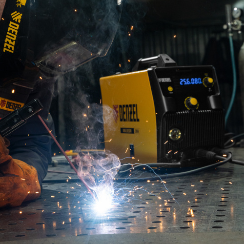 Аппарат инвертор. полуавтомат. cварки IMIG-205SDR, 200 А, ПВ 60%, катушка 5 кг Denzel по ценам производителя в Воронеже с доставкой по всей России