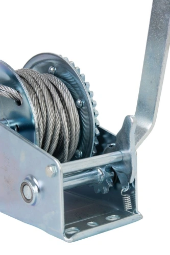 Лебедка ручная барабанная с тросом  400кг  10м оцинкованная TOR FD по ценам производителя в Воронеже с доставкой по всей России