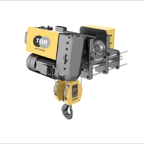 Таль передвижная двухскоростная с уменьшенной строительной высотой  5т 12м 2/1 380В электрическая канатная TOR SHA8 3D купить в Москве с доставкой по всей России | ProtosMarket.ru