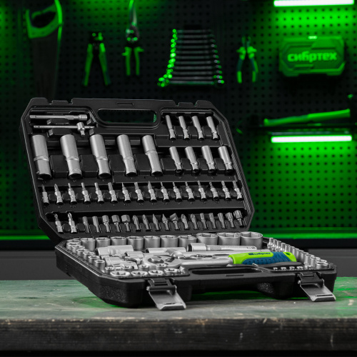 Набор инструментов, 1/2", 1/4", 108 предметов// Сибртех по ценам производителя в Воронеже с доставкой по всей России