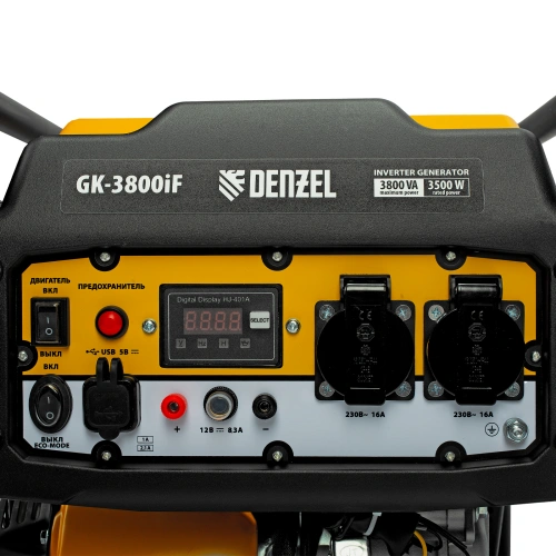 Генератор инверторный GK-3800iF, 3,8 кВт, 230 В, ручной старт DENZEL по ценам производителя в Воронеже с доставкой по всей России