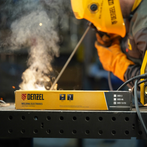 Электроды DER-13/55, диам. 4 мм, 5 кг, основное покрытие Denzel по ценам производителя в Воронеже с доставкой по всей России