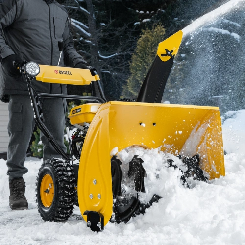 Бензиновая снегоуборочная машина SBM 610, 212 cc, ручной старт, фара Denzel по ценам производителя в Воронеже с доставкой по всей России