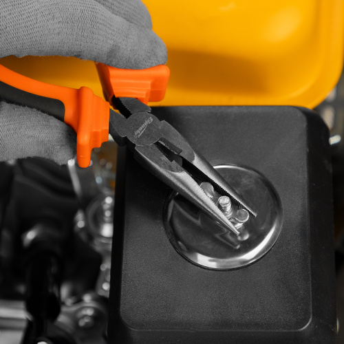 Длинногубцы прямые Comfort, 160 мм ,шлифованные, двухкомпонентные рукоятки Sparta по ценам производителя в Воронеже с доставкой по всей России