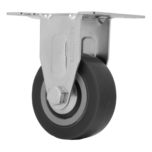 Колесо неповоротное D 50 мм, крепление  платформенное Сибртех по ценам производителя в Воронеже с доставкой по всей России