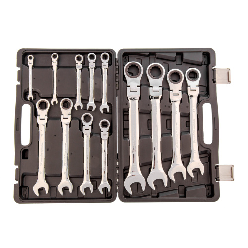 Набор ключей комбинированных, трещоточных шарнирных 13 шт. Matrix по ценам производителя в Воронеже с доставкой по всей России