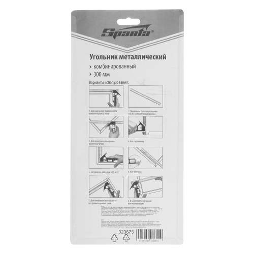 Угольник, 300 мм, металлический, комбинированный Sparta по ценам производителя в Воронеже с доставкой по всей России