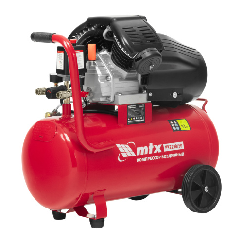 Компрессор воздушный КК-2200/50, 2,2 кВт, 350 л/мин, 50 л, прямой привод, масляный MTX по ценам производителя в Воронеже с доставкой по всей России