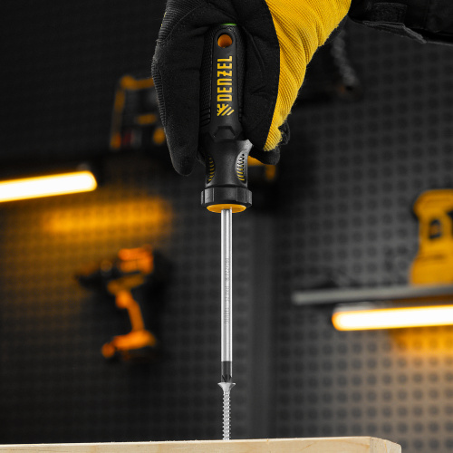 Отвертка, PZ2x100 мм, S2, 3к рукоятка Denzel по ценам производителя в Воронеже с доставкой по всей России