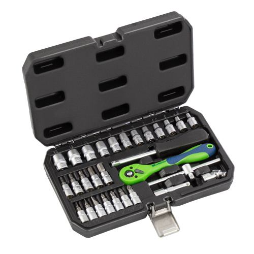 Набор инструментов 29 предметов, CrV, 1/4" Сибртех по ценам производителя в Воронеже с доставкой по всей России