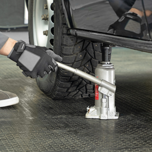 Домкрат гидравлический бутылочный, 5 т, h подъема 197-382 мм, в пластиковом кейсе Matrix по ценам производителя в Воронеже с доставкой по всей России