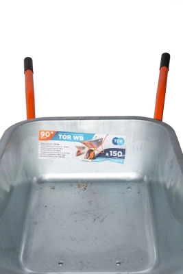 Тачка строительная 90 л 150 кг TOR WB одноколесная купить в Москве с доставкой по всей России | ProtosMarket.ru