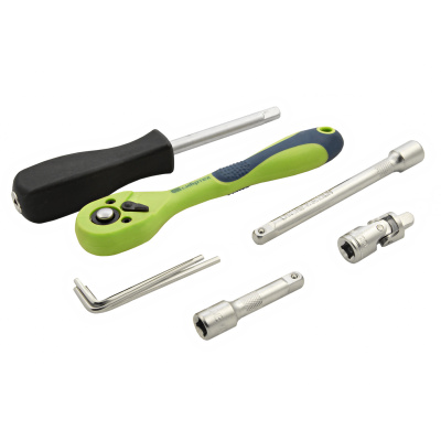 Набор инструментов 56 предметов, CrV, 1/4" Сибртех по ценам производителя в Воронеже с доставкой по всей России