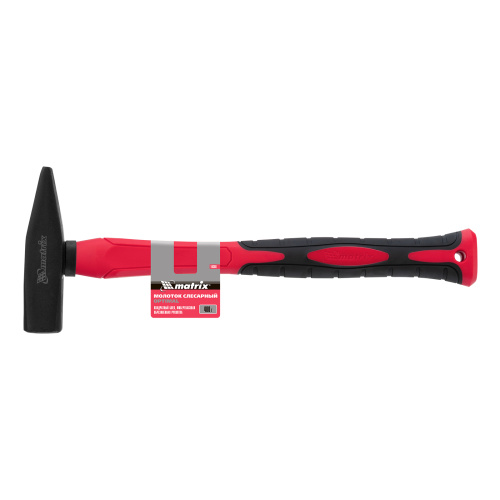 Молоток слесарный optimal, 400 г, фибергласовая обрезиненная рукоятка, квадратный боек Matrix по ценам производителя в Воронеже с доставкой по всей России