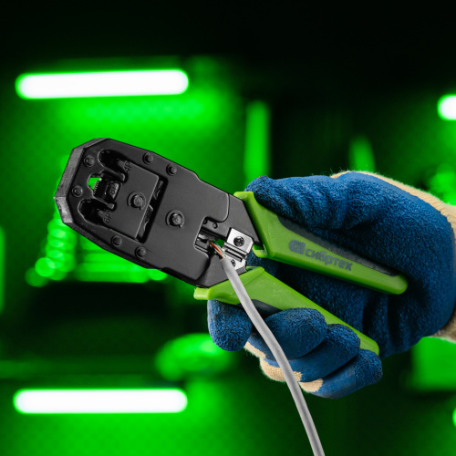 Клещи для обжима телефонных и компьютерных клемм 4P, 6P, 8P, функция обрезания проводов Сибртех по ценам производителя в Воронеже с доставкой по всей России