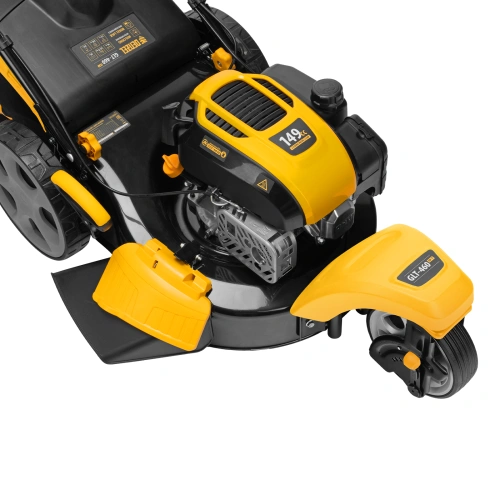 Бензиновая газонокосилка GLT-460SP-T, Trike 149 см3, 46 см, привод, панель, 60л Denzel по ценам производителя в Воронеже с доставкой по всей России