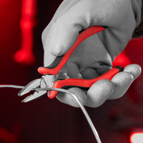 Плоскогубцы Mini, 130 мм, никелированные, авторазжим, двухкомпонентные рукоятки Matrix по ценам производителя в Воронеже с доставкой по всей России