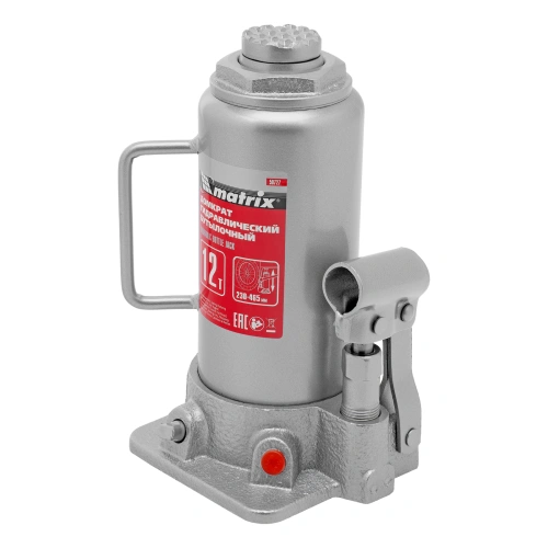 Домкрат гидравлический бутылочный, 12 т, высота подъема 230-465 мм Matrix по ценам производителя в Воронеже с доставкой по всей России