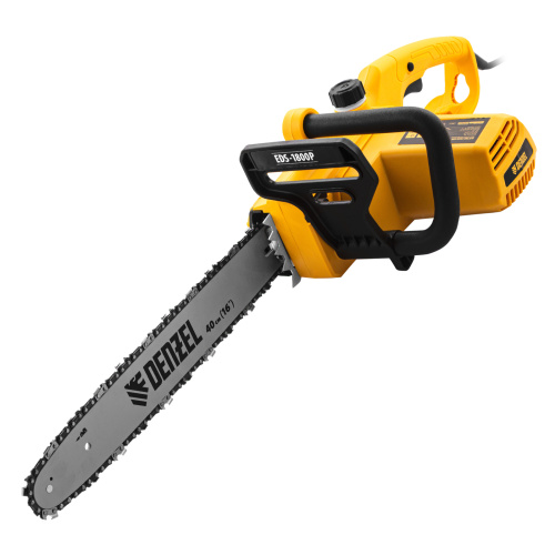 Пила цепная электрическая EDS-1800P, 1.8 кВт,поперечная, шина 40 см, шаг 3/8, паз 1.3 мм, 57 звеньев Denzel по ценам производителя в Воронеже с доставкой по всей России