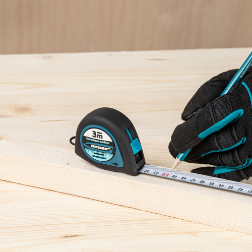 Рулетка "Ergonomisch",3 м x 16 мм,магнитный обрезиненный зацеп Gross по ценам производителя в Воронеже с доставкой по всей России