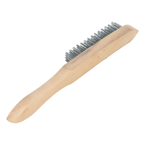 Щетка четырехрядная металлическая с деревянной ручкой Sparta по ценам производителя в Воронеже с доставкой по всей России