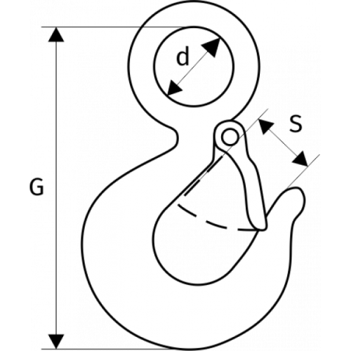 Крюк 320 А с защелкой 15 т по ценам производителя в Воронеже с доставкой по всей России