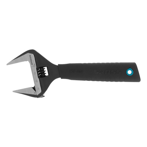 Ключ разводной, 150 мм, CrV, тонкие губки, защитные насадки Gross по ценам производителя в Воронеже с доставкой по всей России