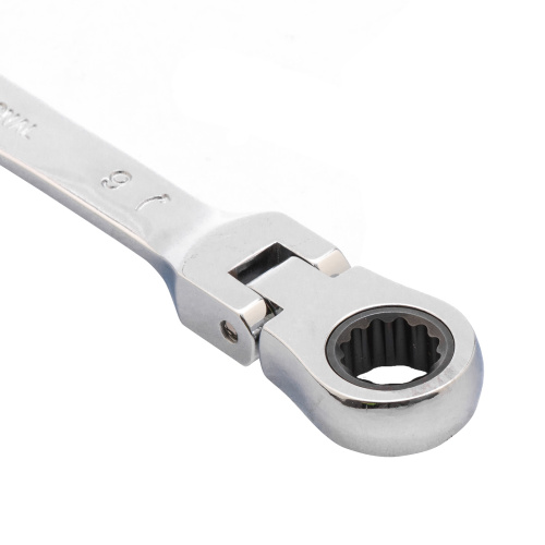 Ключ комбинированный трещоточный, 9 мм, CrV, шарнирный, зеркальный хром Matrix по ценам производителя в Воронеже с доставкой по всей России