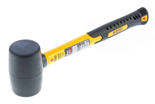 Киянка резиновая, 8 oz, черная резина, фибергласовая рукоятка Denzel по ценам производителя в Воронеже с доставкой по всей России