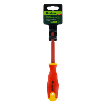 Отвертка диэлектрическая PH2 х 100 мм, CrV, до 1000 В, двухкомпонентная рукоятка Сибртех по ценам производителя в Воронеже с доставкой по всей России