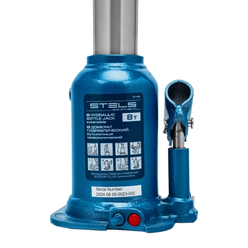 Домкрат гидравлический бутылочный телескопический, 8 т, подъем 180-410 мм Stels по ценам производителя в Воронеже с доставкой по всей России