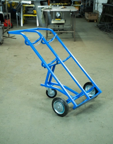 Тележка для газовых баллонов TOR ГБ-2, 2 баллона (250 литые колеса + 160 поворотное) по ценам производителя в Воронеже с доставкой по всей России