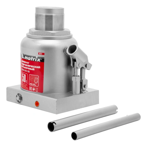 Домкрат гидравлический бутылочный, 50 т, высота подъема 240-370 мм Matrix по ценам производителя в Воронеже с доставкой по всей России