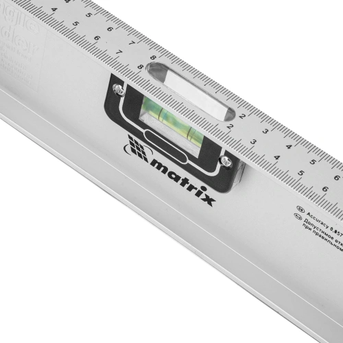 Уровень алюминиевый "Рельс", 400 мм, 3 глазка (1 поворотный) Matrix по ценам производителя в Воронеже с доставкой по всей России