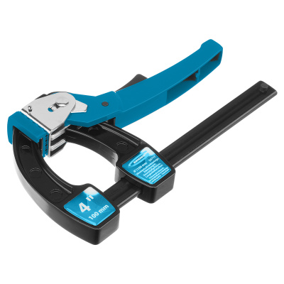 Струбцина реечная быстрозажимная 4, металлический корпус, рычажный храповой механизм, 100 мм Gross по ценам производителя в Воронеже с доставкой по всей России