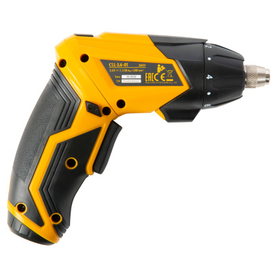 Отвертка аккумуляторная CSL-3.6-01, Li-Ion, 3.6 В, 1.3 А*ч, 200 об/мин, с аксессуарами Denzel по ценам производителя в Воронеже с доставкой по всей России