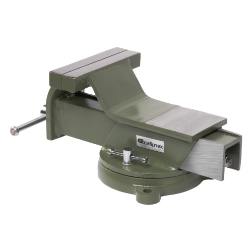 Тиски слесарные, 125 мм, стальные, поворотные Сибртех по ценам производителя в Воронеже с доставкой по всей России