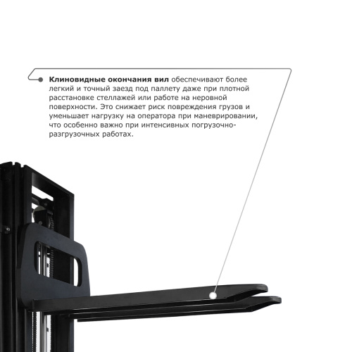 Самоходный электроштабелер PROLIFT M2 SDR 1656 со свободным подъемом по ценам производителя в Воронеже с доставкой по всей России