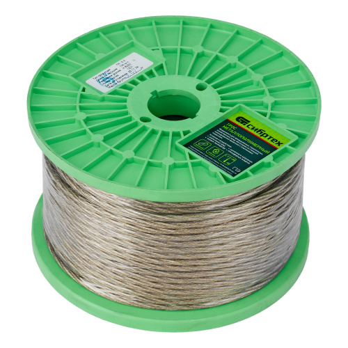 Трос металлополимерный прозрачный ПР-5.0, толщина 4.0 мм, катушка 100 метров Сибртех по ценам производителя в Воронеже с доставкой по всей России