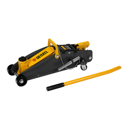 Домкрат гидравлический подкатной с фиксатором, 2,8 т, 135-385 мм, в кейсе Denzel по ценам производителя в Воронеже с доставкой по всей России