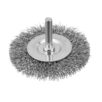 Набор щеток для дрели, 2 Плоские 50-75мм, 3 Чашки 25-50-75мм, шпилька,  нерж.вит. проволока Denzel по ценам производителя в Воронеже с доставкой по всей России