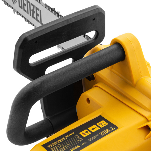 Пила цепная электрическая EDS-2200P, 2.2 кВт,поперечная, шина 45 см, шаг 3/8, паз 1.3 мм, 63 звена Denzel по ценам производителя в Воронеже с доставкой по всей России