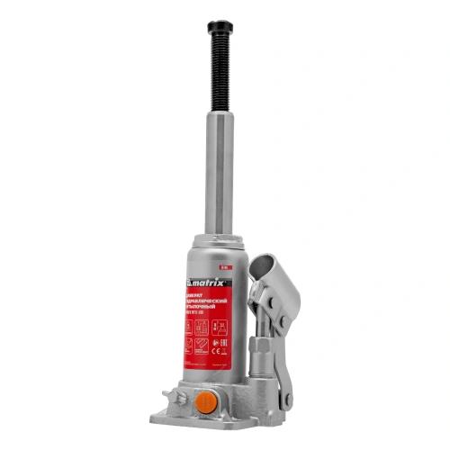 Домкрат гидравлический бутылочный, 2 т, h подъема 158-308 мм Matrix по ценам производителя в Воронеже с доставкой по всей России