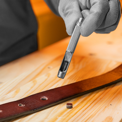 Набор пробойников для кожи 3 4 5 6 7 8 9 10 12 14 16 19 мм, 12 шт, чехол Сибртех по ценам производителя в Воронеже с доставкой по всей России